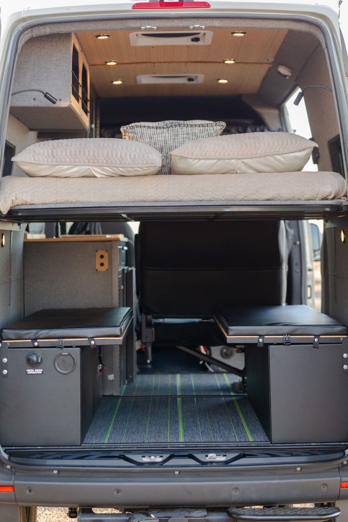 transport gear in a van